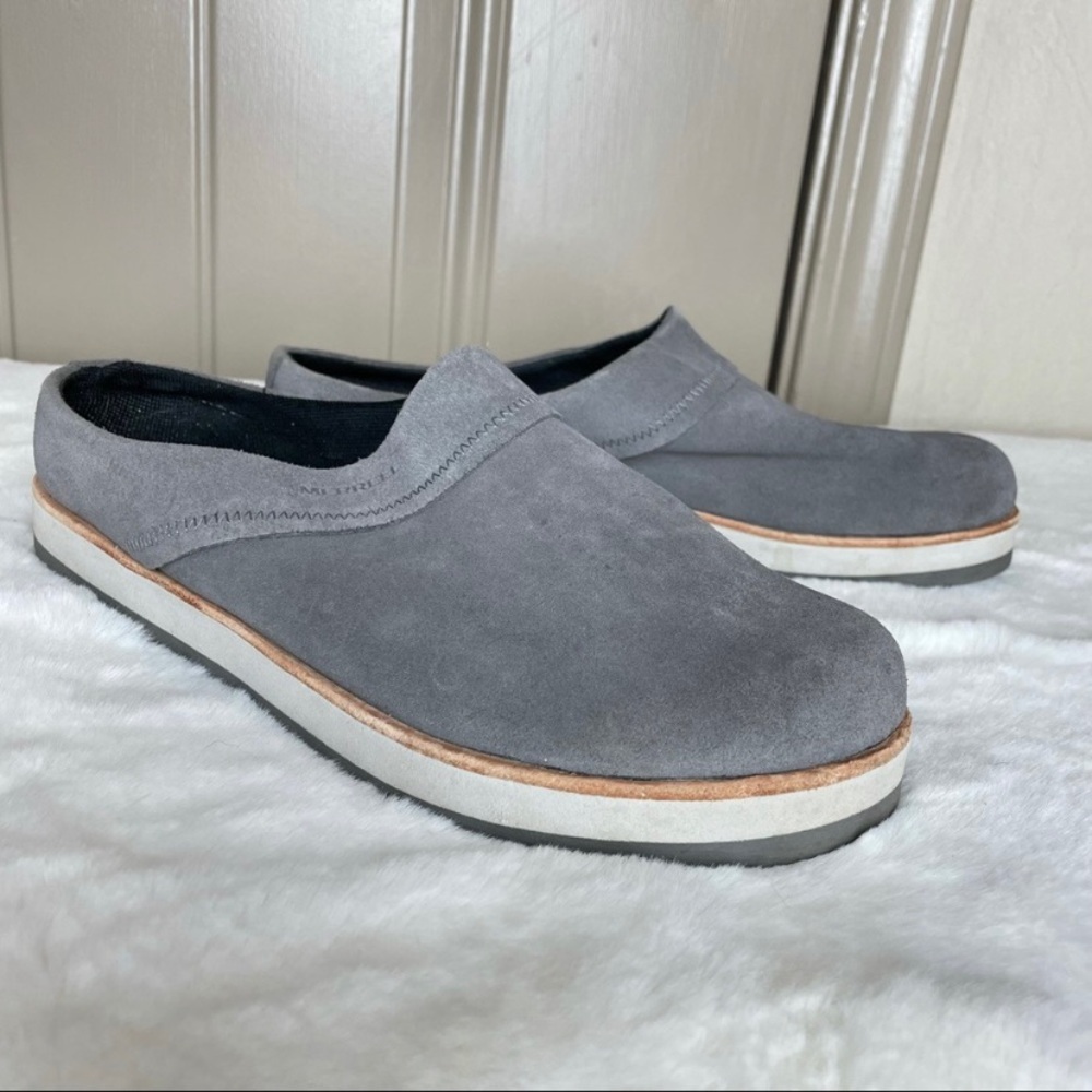 Merrell Women's Gray Juno Suede Clogs Sz 10